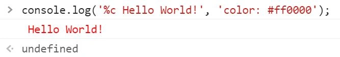 10 JavaScript Console Tricks That You Didn't Know