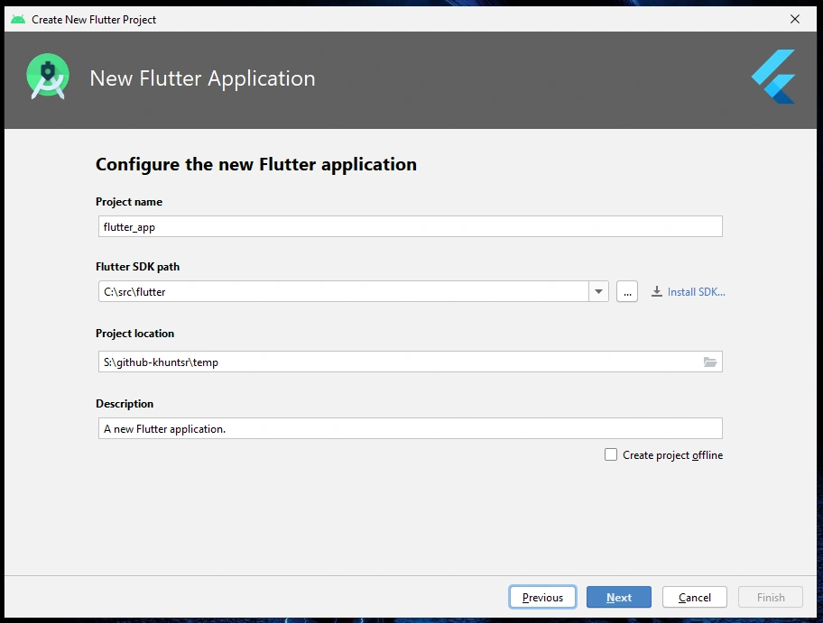 Creating A New Flutter Project And Setup Physical Device And Emulator