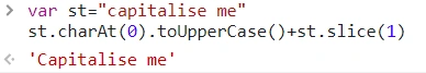 Capitalize a string