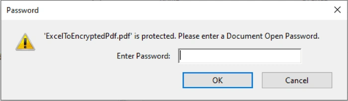 Convert Excel to Encrypted PDF in Java