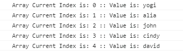 JavaScript array loop JavaScript array loop