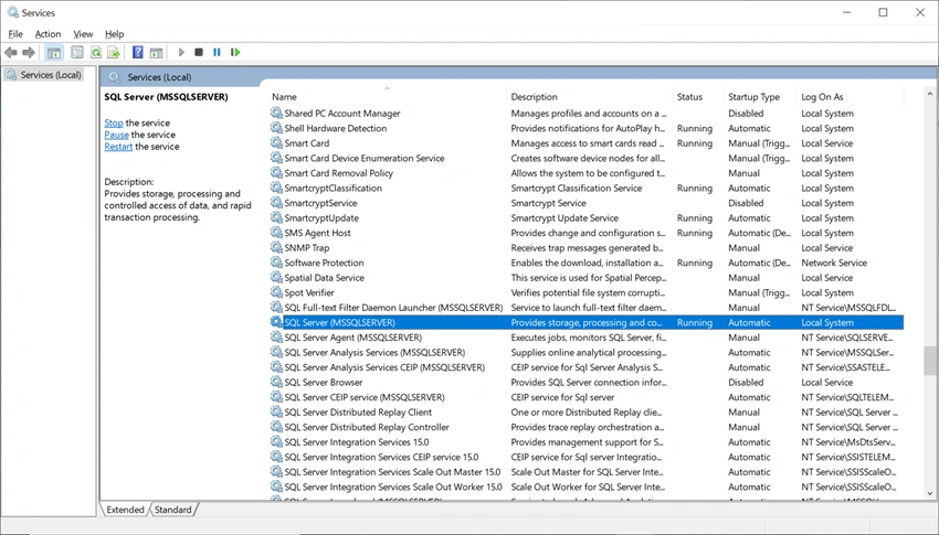 A fix to SQL Server Error 1069: The service did not start due to a login failure