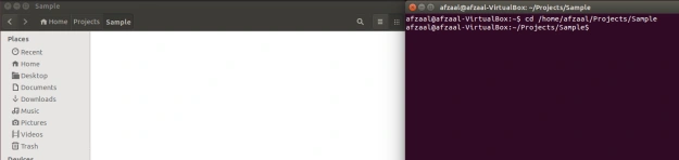 Sample directory open