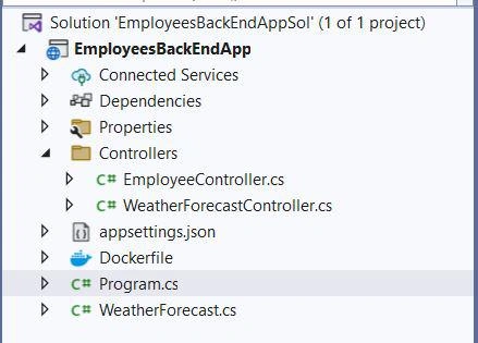 A React Front-end with a .NET Web API Back-end Application