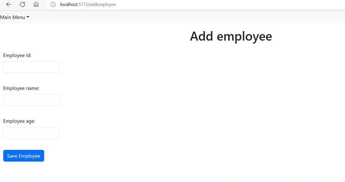 A React Front-end with a .NET Web API Back-end Application