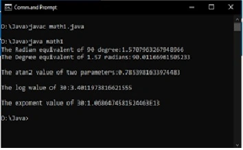 java.math class