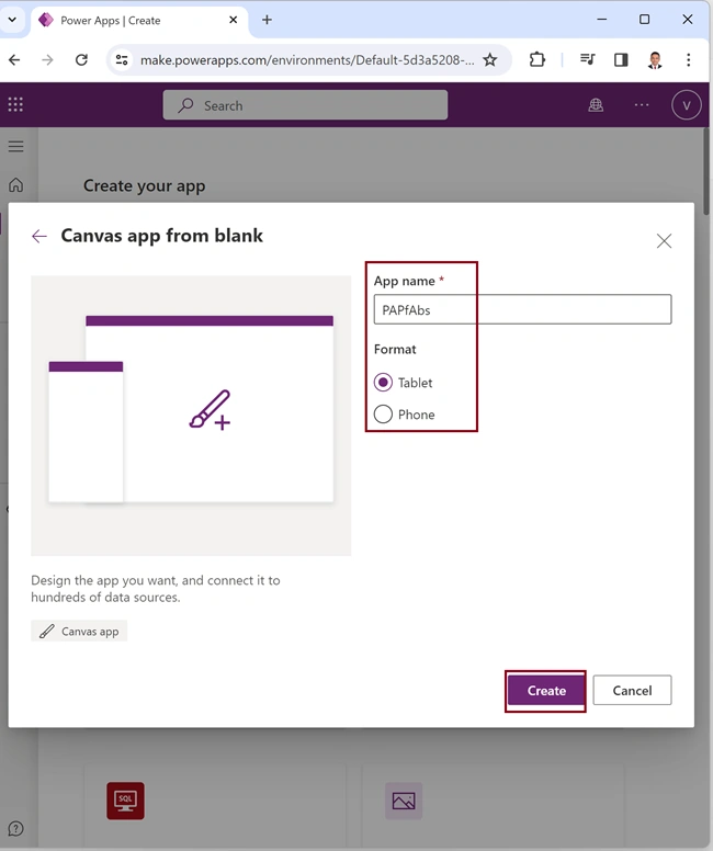 Abs function from Power Fx using Power Apps