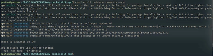Install Coinbase Commerce SDK
