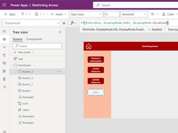 Access Restriction in a Canvas App Using a SharePoint Group and Power Automate