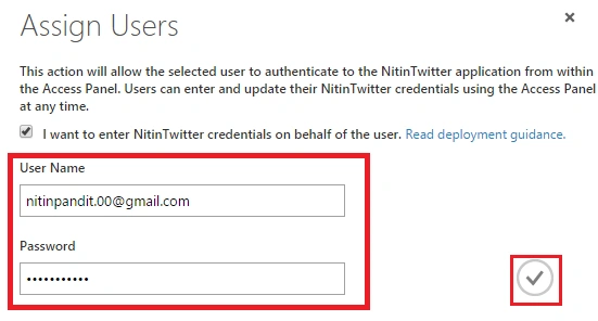 assign a user 