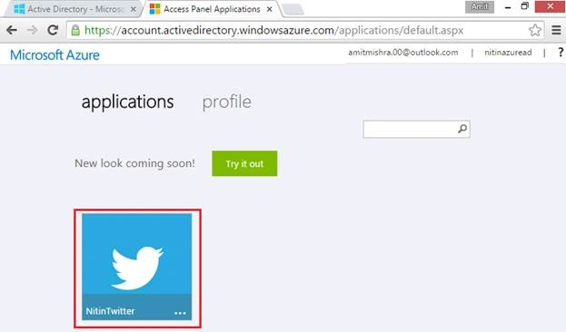Twitter application