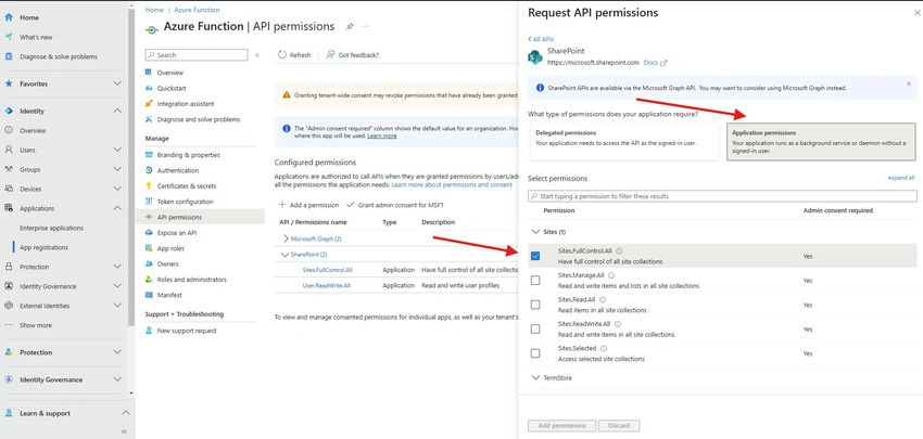 Application Permissions