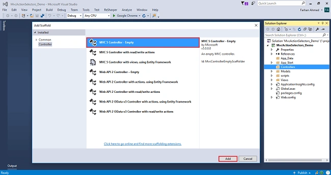 Action Verb Selectors In ASP.NET MVC