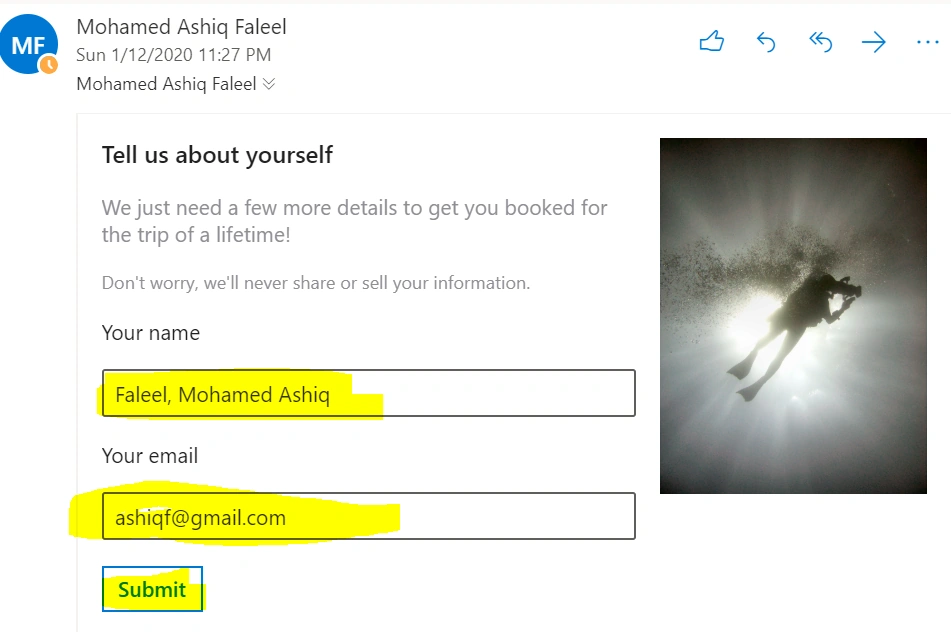 Actionable Outlook Message Using Adaptive Card Connected To SharePoint Using Power Automate