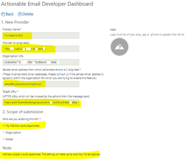 Actionable Outlook Message Using Adaptive Card Connected To SharePoint Using Power Automate