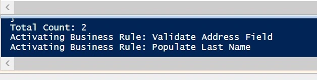 Output execution