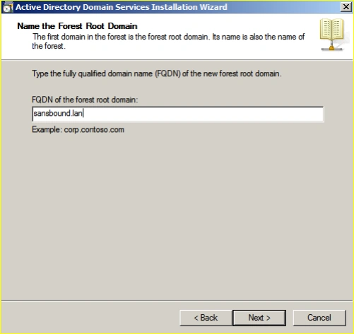 Forest root domain