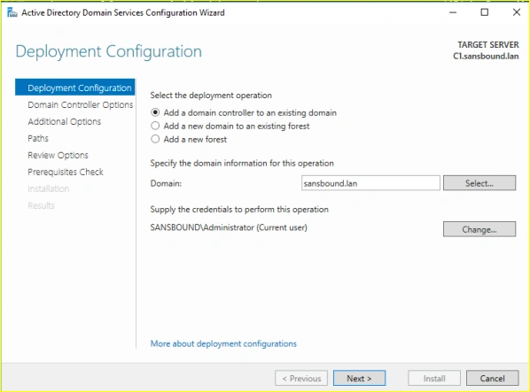 Development configuration