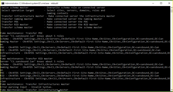 Transfer Infrastructure master