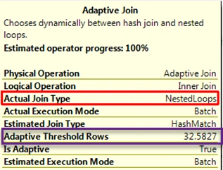 Adaptive Joins in SQL Server