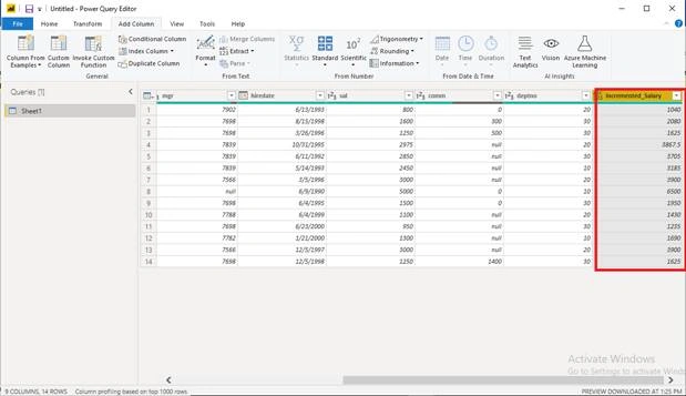 Add A Custom Column In Power BI