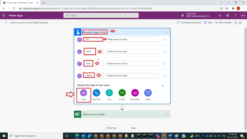 Add A Row Into An Excel Table Onedrive In Power Automate