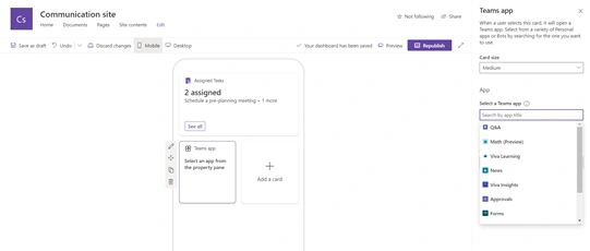Add Adaptive Card To Your Viva Connection Dashboard