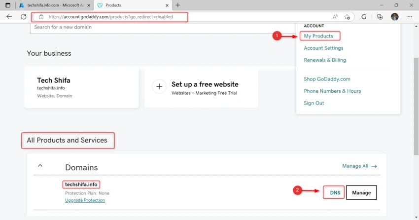 Add and verify Your custom domain in Azure Active Directory