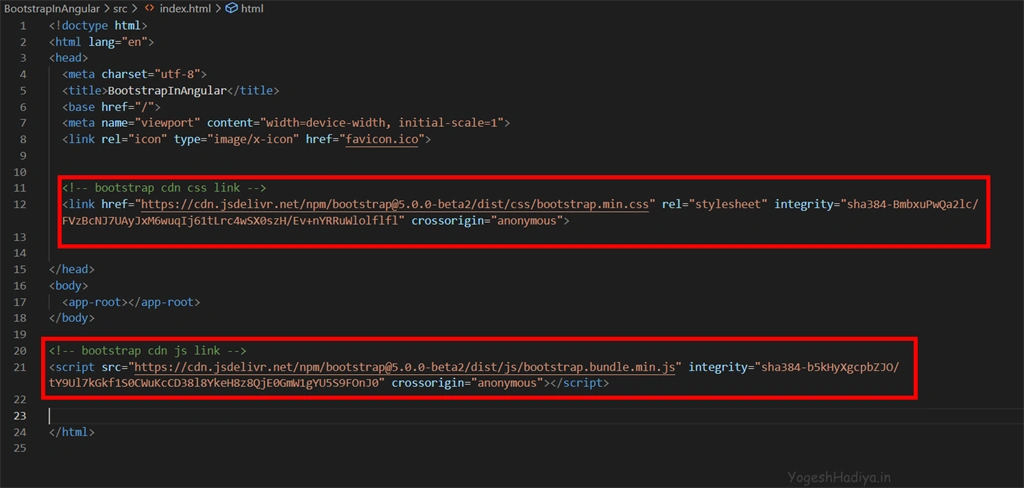 Add Bootstrap 5 In Angular 11