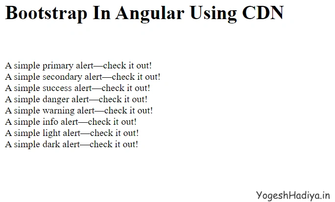 Add Bootstrap 5 In Angular 11