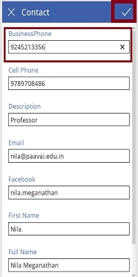 Edit the data