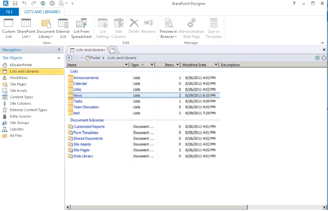 List and Libraries
