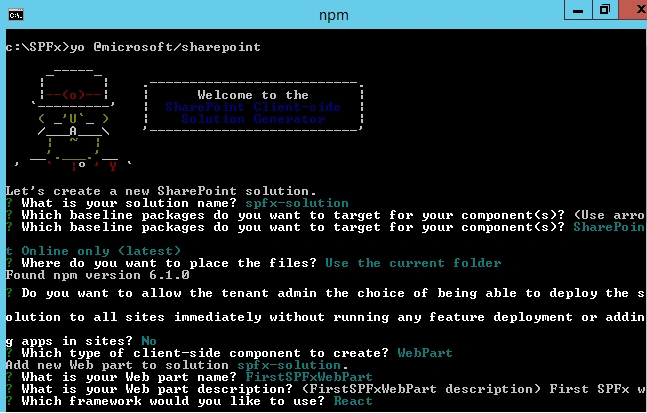  SPFx solution