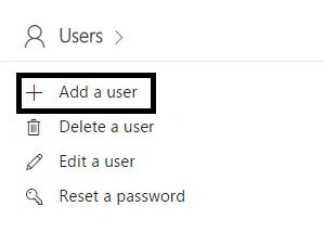Add a user