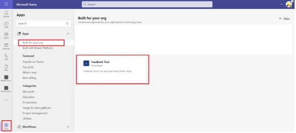 Add PowerApps as in-meeting Teams app