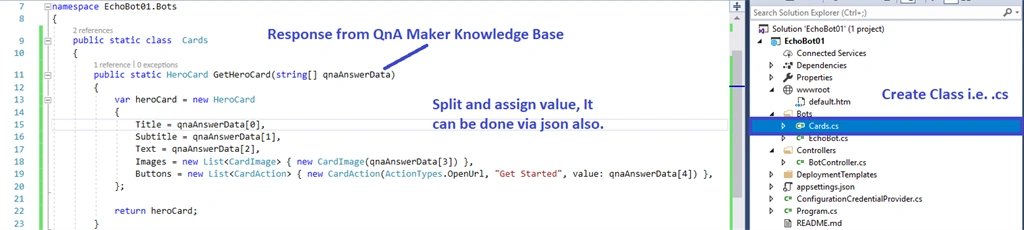 Add Rich Card To Azure Bot With Bot Framework SDK V4