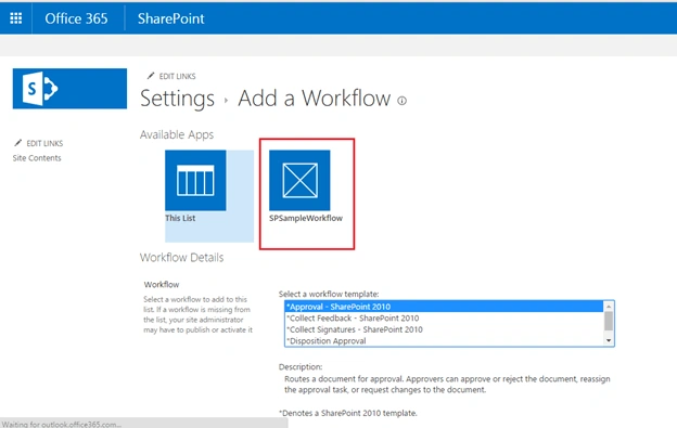 Add work flow page