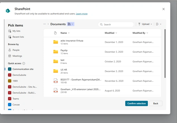 SharePoint URL