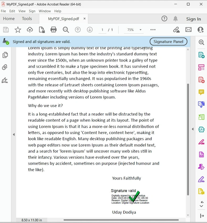 Signed PDF