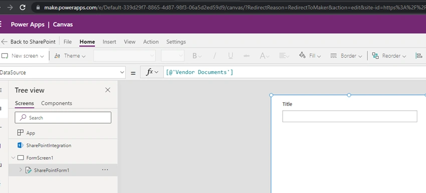 Adding attachments in SharePoint Document Library using Power Apps list control