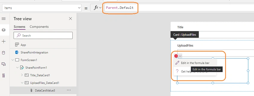 Adding attachments in SharePoint Document Library using Power Apps list control