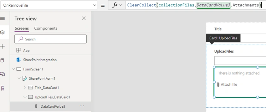 Adding attachments in SharePoint Document Library using Power Apps list control