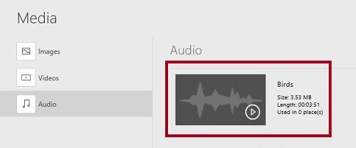 Audio File Added