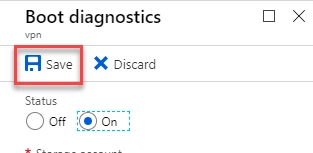 Adding Azure Boot Diagnostics
