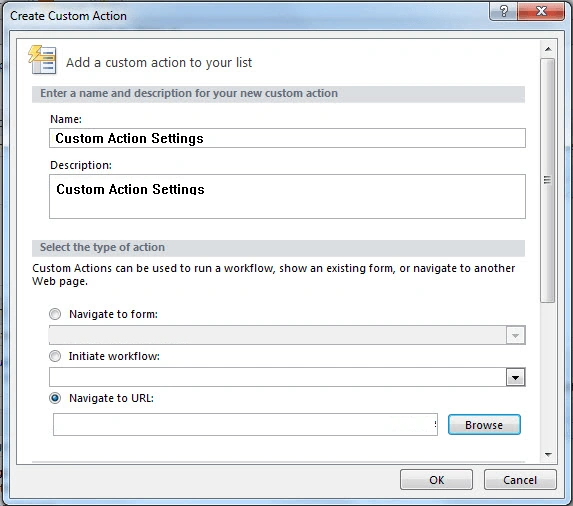 Create Custom Action