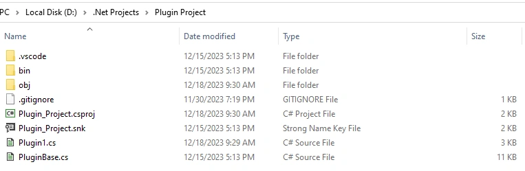 plugin project
