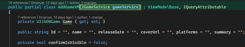 Add IGameService