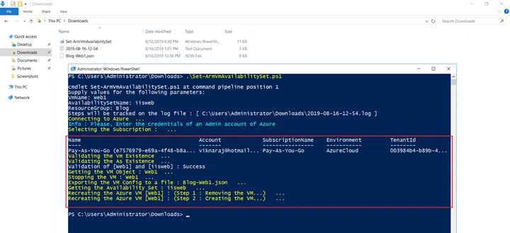 Adding Our Existing Azure Virtual Machine To High Availability Set