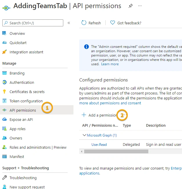 API Permissions