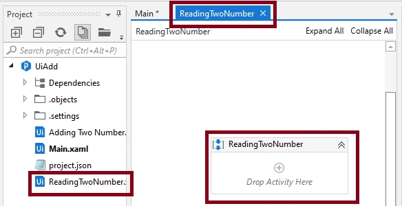 Adding Two Numbers With Arguments Using Uipath Studio